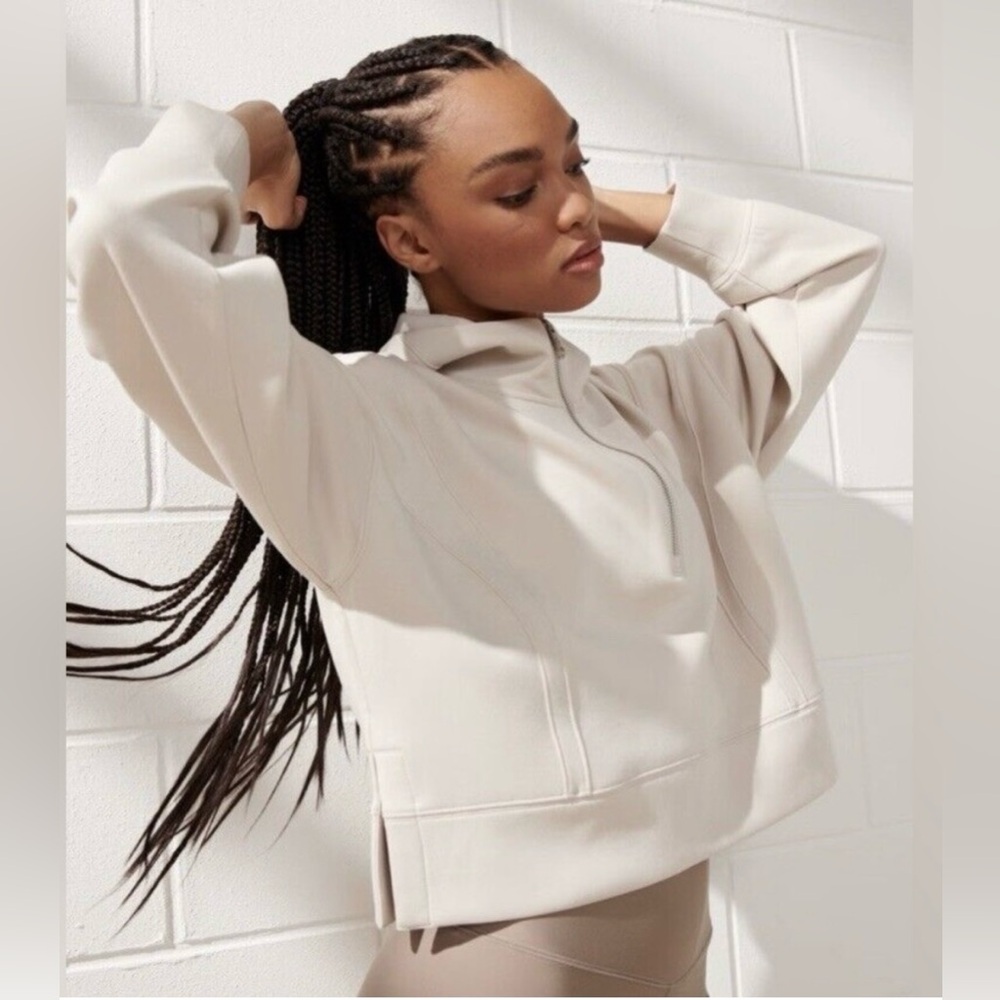 Abercrombie & Fitch YPB neoKNIT MAX Half-Zip Hoodie, Size S - Picture 6 of 13